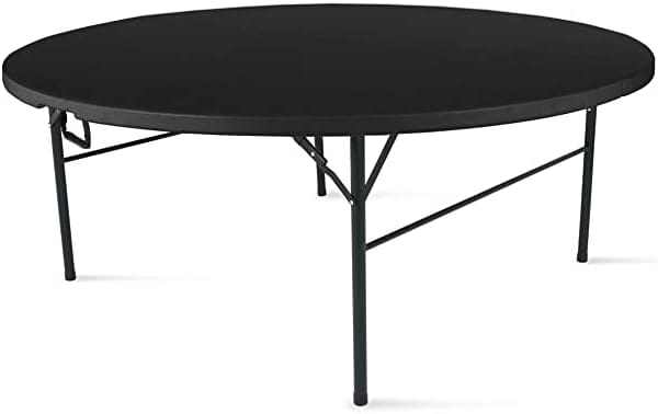 Table de jardin ronde pliante 4 personnes de 150 cm de diamètre dans un jardin - photo 4
