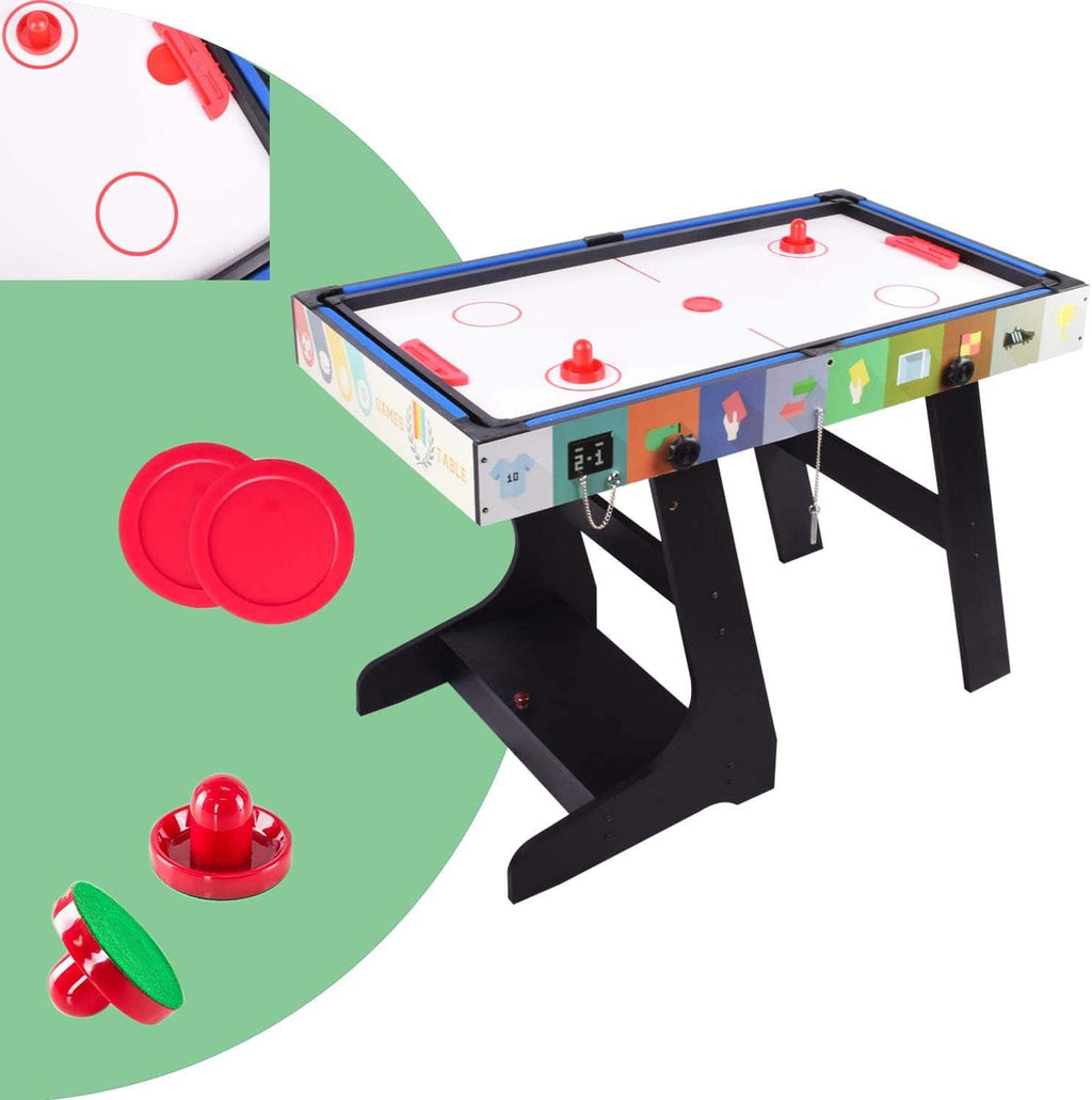 Table de jeux pliante 4 en 1 de 124 x 61 cm dans une salle de jeux - photo 4