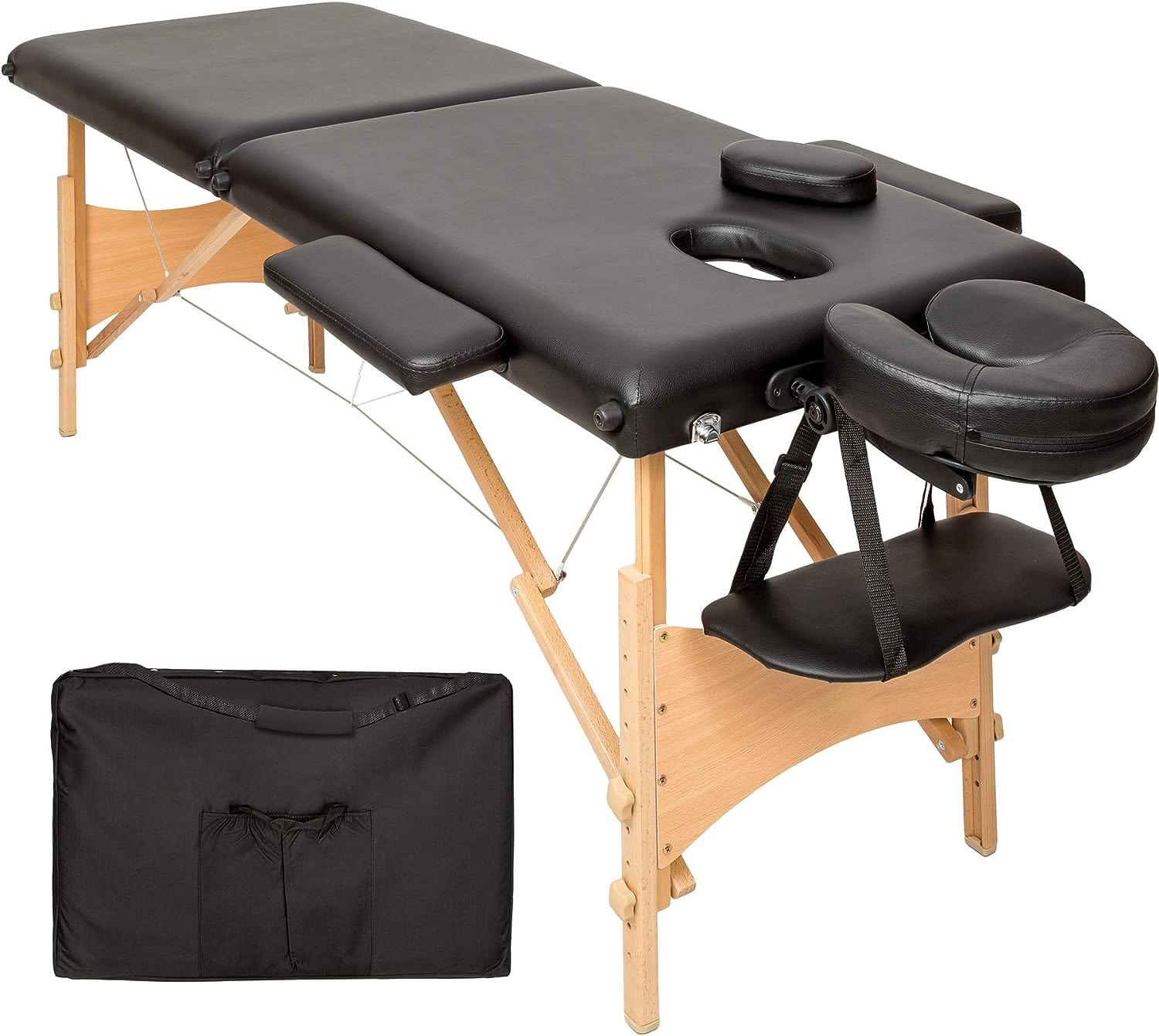 Table de kiné pliante de 185 cm avec appui-tête et housse de transport - photo 7
