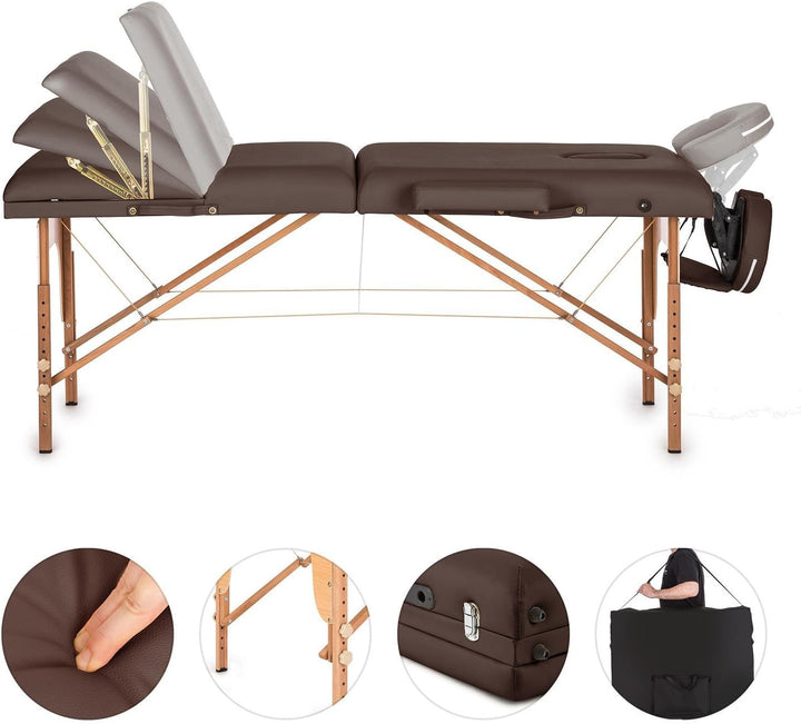 Table de massage pro luxe pliante confort