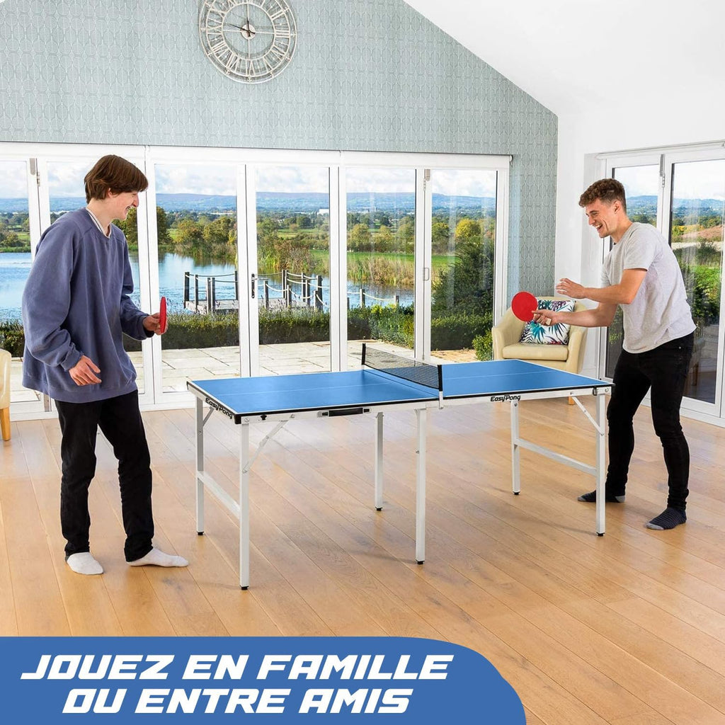 Table de ping pong pliante de 182 x 91 cm installée dans un garage - photo 3