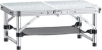 Table de plage pliante basse en aluminium de 59 x 40 cm sur le sable - photo 5
