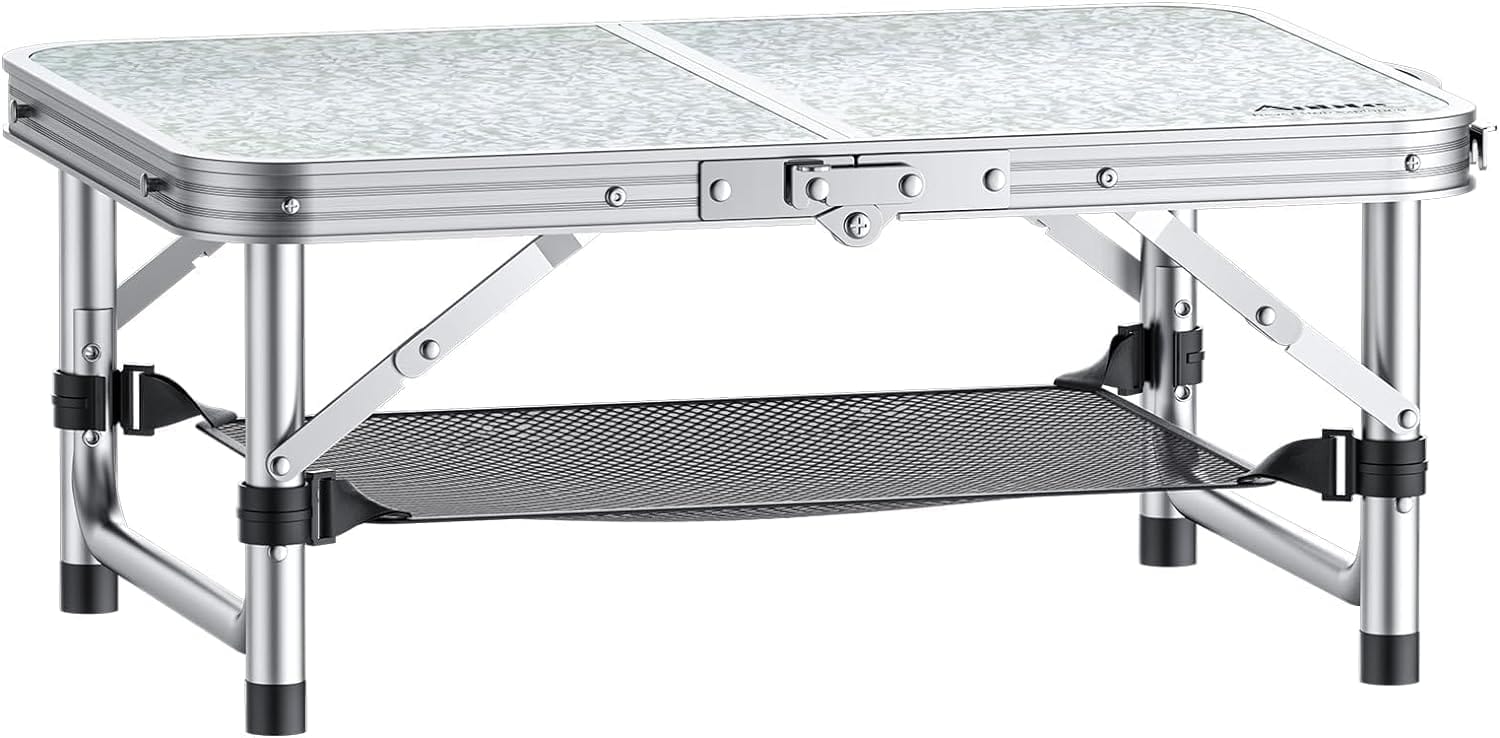 Table de plage pliante basse en aluminium de 59 x 40 cm sur le sable - photo 5
