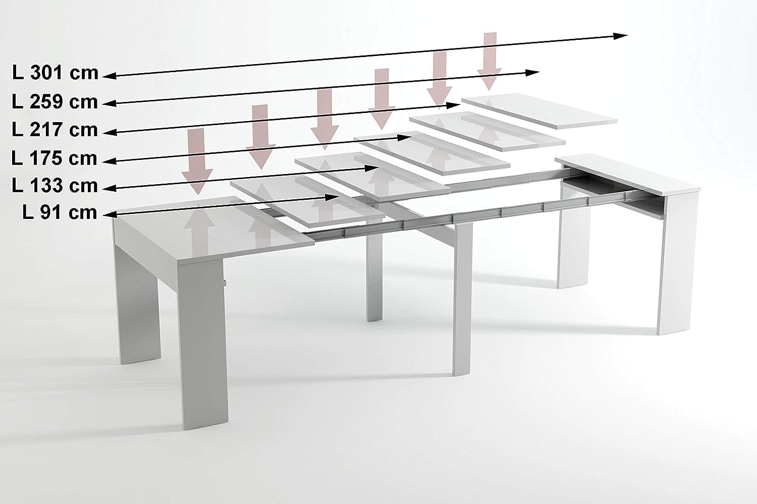Table de réunion pliante extensible de 237 cm dans une salle de réunion - photo 6