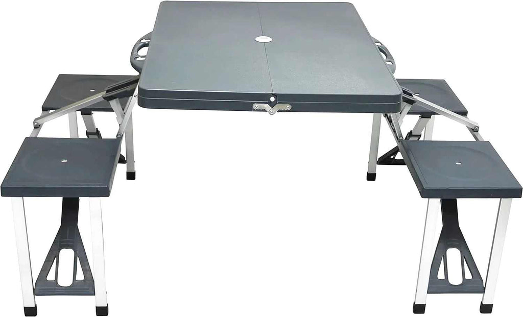 Ensemble table et chaise pliante valise en aluminium replié en mallette - photo 2