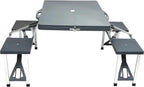 Ensemble table et chaise pliante valise en aluminium replié en mallette - photo 2