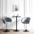 Table haute carrée pliante 57 x 57 cm réglable en hauteur lors d'un cocktail - photo 2