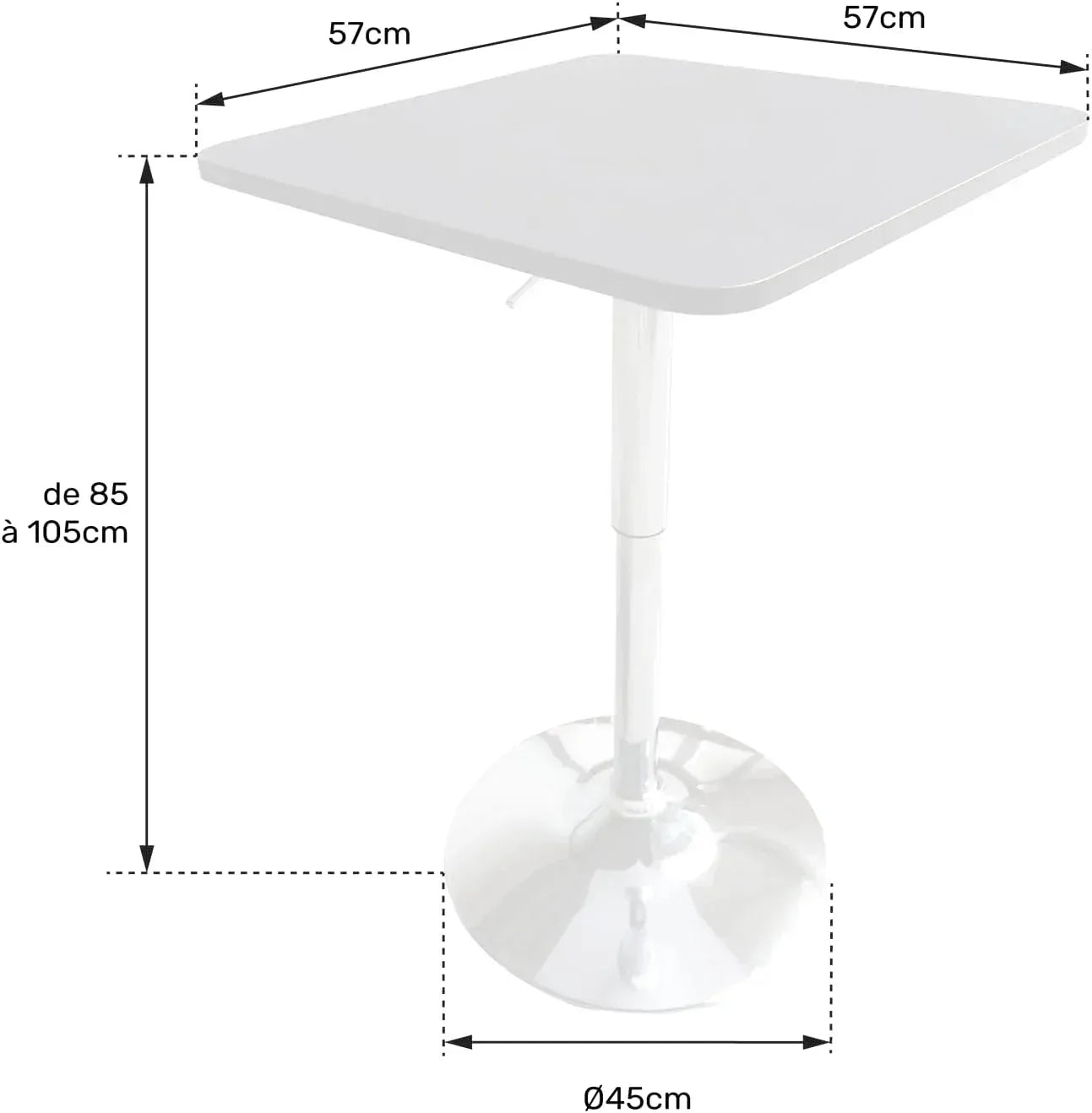 Table mange debout pliante réglable en hauteur lors d'un cocktail - photo 4