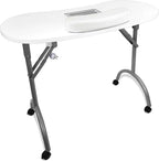 Table de manucure pliante avec aspirateur intégré dans un salon d'onglerie - photo 3