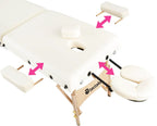 Table médicale pliante de 187 cm avec rembourrage épais et appui-tête - photo 2