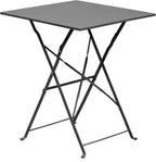 Table pliante en métal 60 x 60 cm avec structure en acier thermolaqué - photo 3