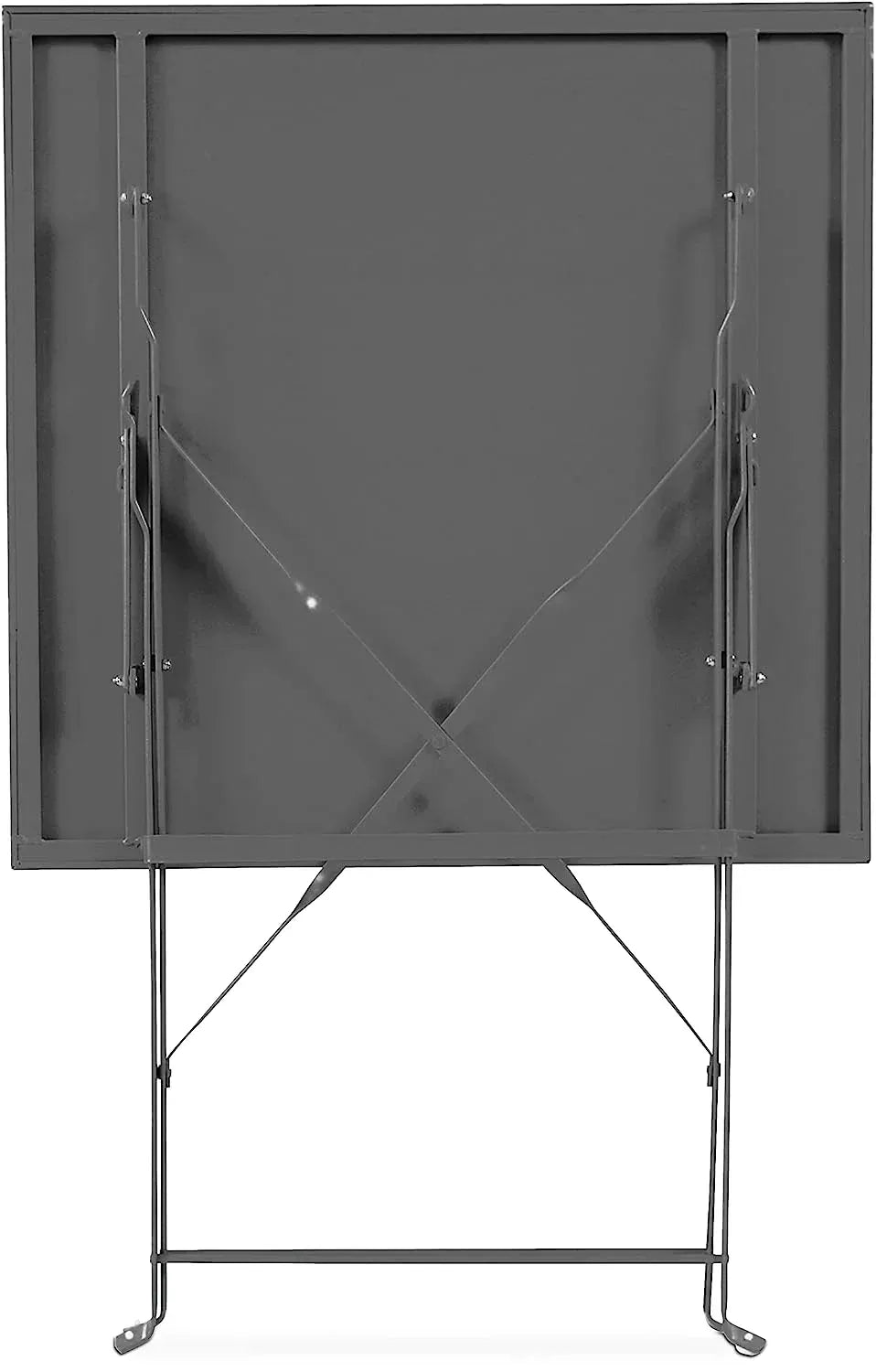 Table pliante en métal 60 x 60 cm avec structure en acier thermolaqué - photo 2