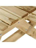 Table picnic en bois pliante de 220 cm avec bancs intégrés dans un jardin - photo 4