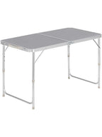 Table picnic pliante 2 personnes de 120 cm en aluminium et MDF