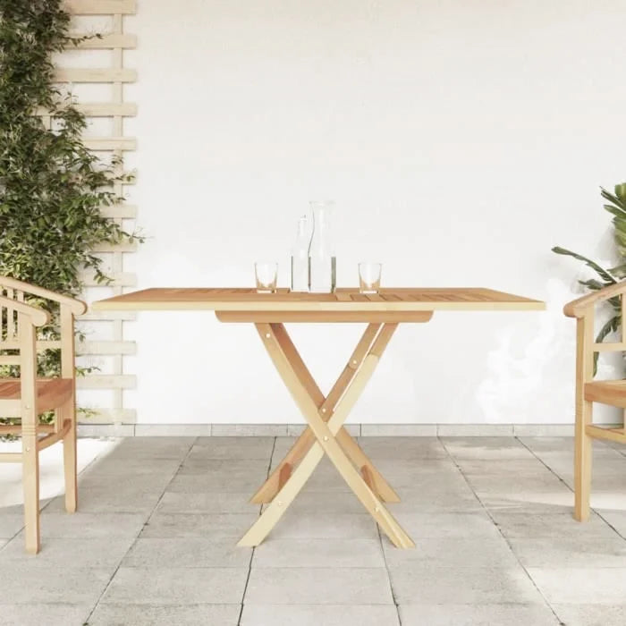 Table pliable de jardin en bois massif