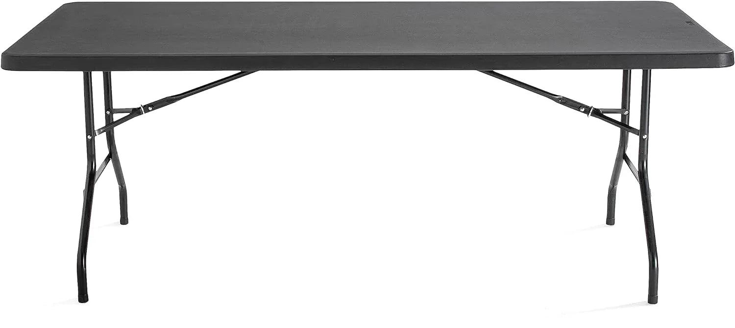Table pliante 10 personnes de 200 x 90 cm avec structure acier noire - photo 2