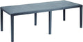 Table pliante 10 à 12 personnes de 244 cm dressée pour un repas