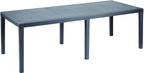 Table pliante 10 à 12 personnes de 244 cm dressée pour un repas
