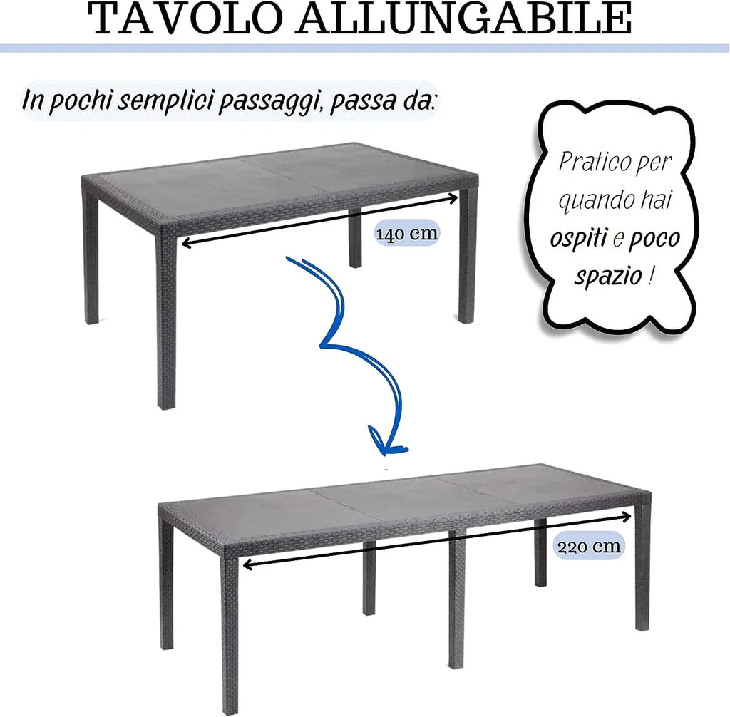 Table pliante 12 personnes de 220 x 90 cm dressée pour une réception - photo 2
