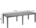 Table pliante 12 personnes de 220 x 90 cm dressée pour une réception - photo 5