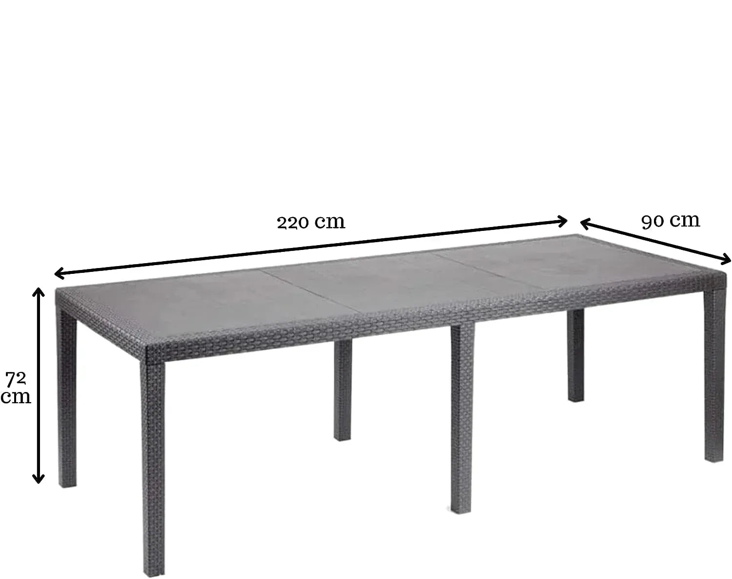 Table pliante 12 personnes de 220 x 90 cm dressée pour une réception - photo 5