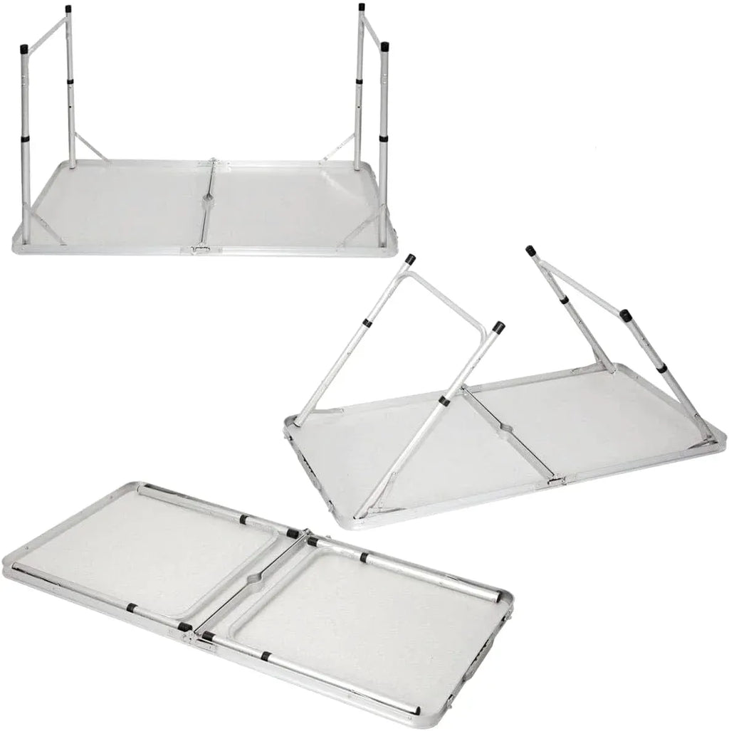 Table pliante de 120 cm avec ouverture pour parasol au centre - photo 6
