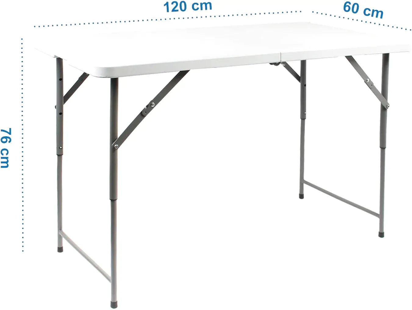 Table pliante 120 x 60 cm dépliée dans un séjour - photo 3