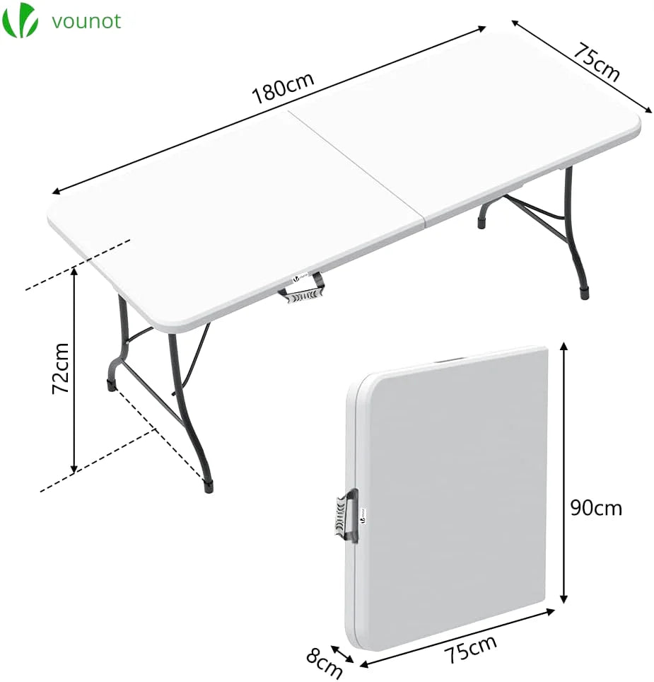 Table pliante 1m