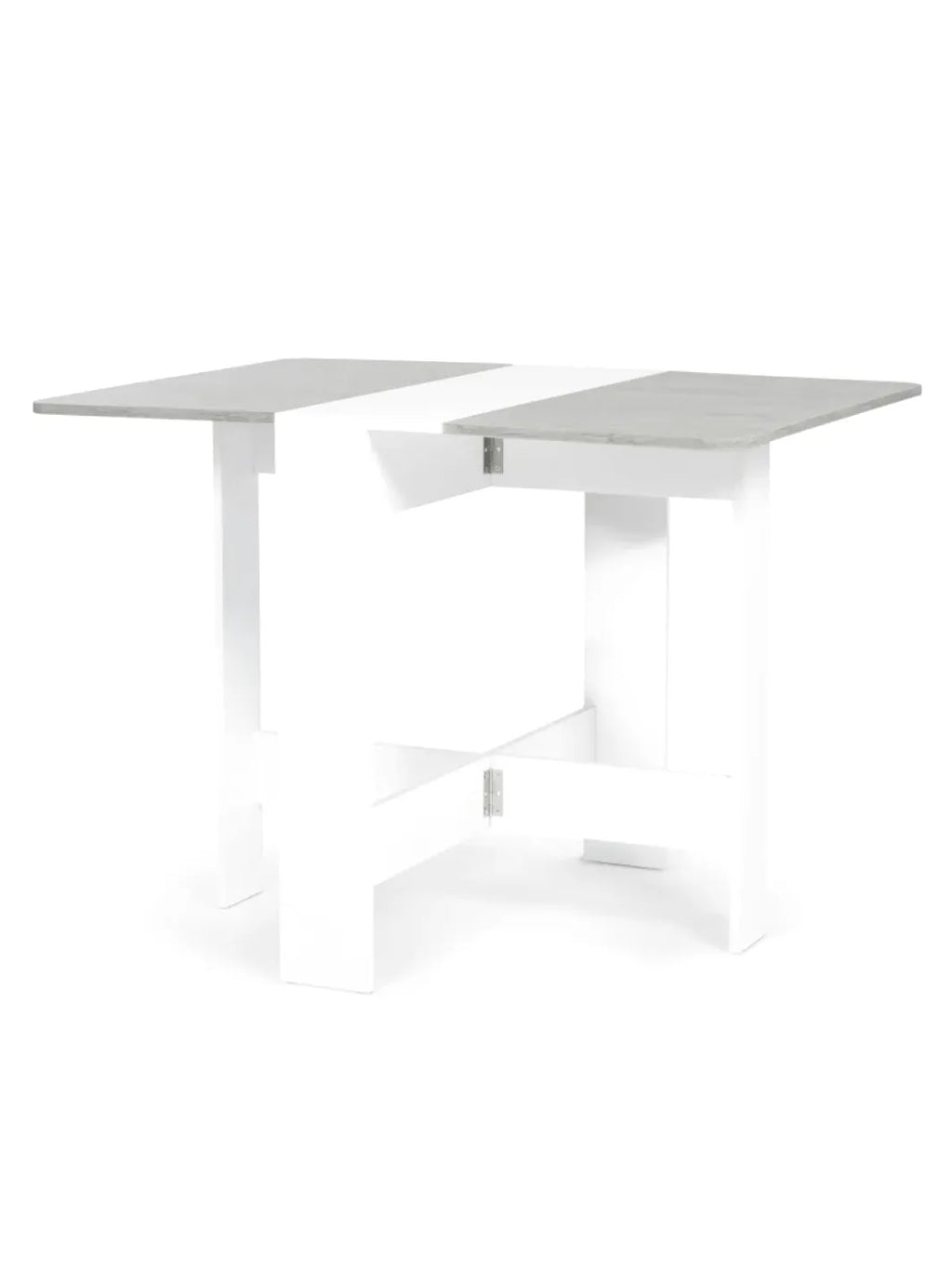Table pliante 2 personnes dépliée dans un studio