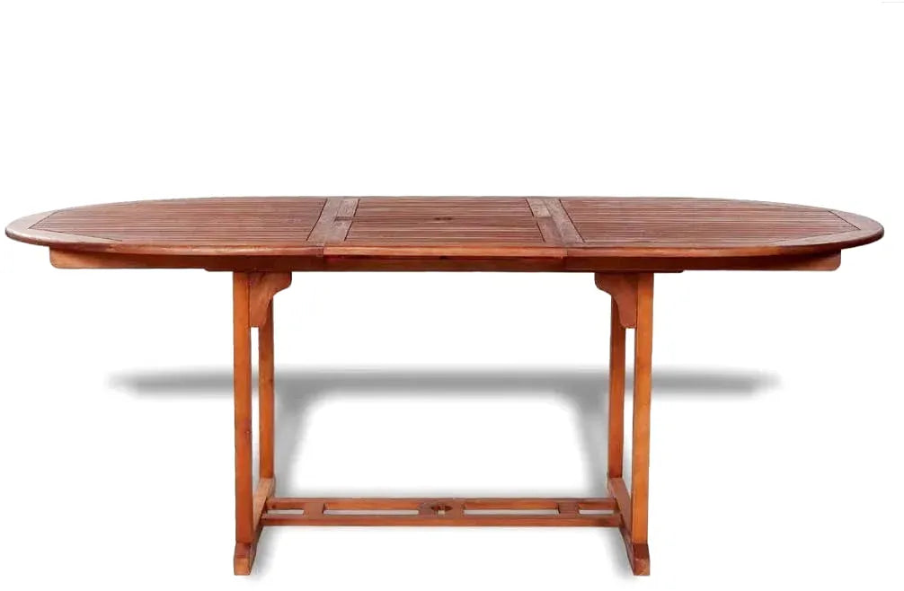 Table pliante 200 x 100 cm en acacia massif dans un jardin - photo 5