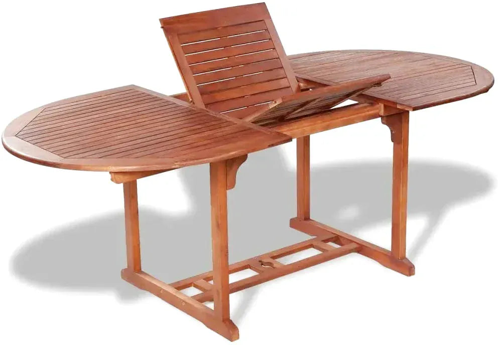 Table pliante 200 x 100 cm en acacia massif dans un jardin - photo 6