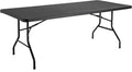 Table pliante 200 x 90 cm dressée pour dix convives