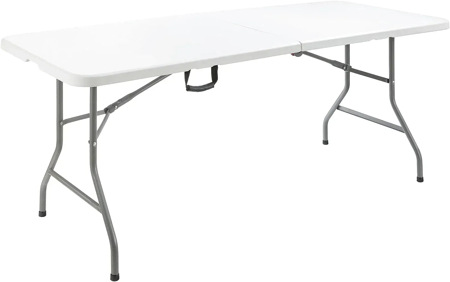 Table pliante 6 personnes de 180 cm en plastique dressée pour un repas - photo 4