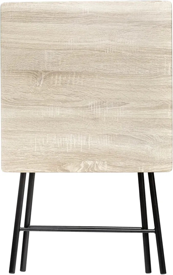 Table pliante carrée 60 x 60 cm en bois dans un coin repas - photo 2