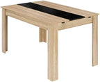 Table pliante 8 personnes de 140 cm avec ses rallonges déployées à 220 cm