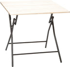 Table pliante carrée 80 x 80 cm en bois d'ingénierie