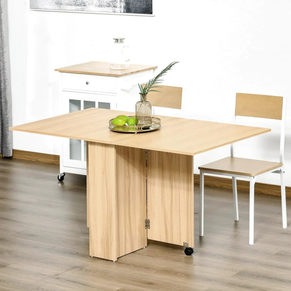 Table pliante à roulettes de 140 cm avec étagères de rangement - photo 6