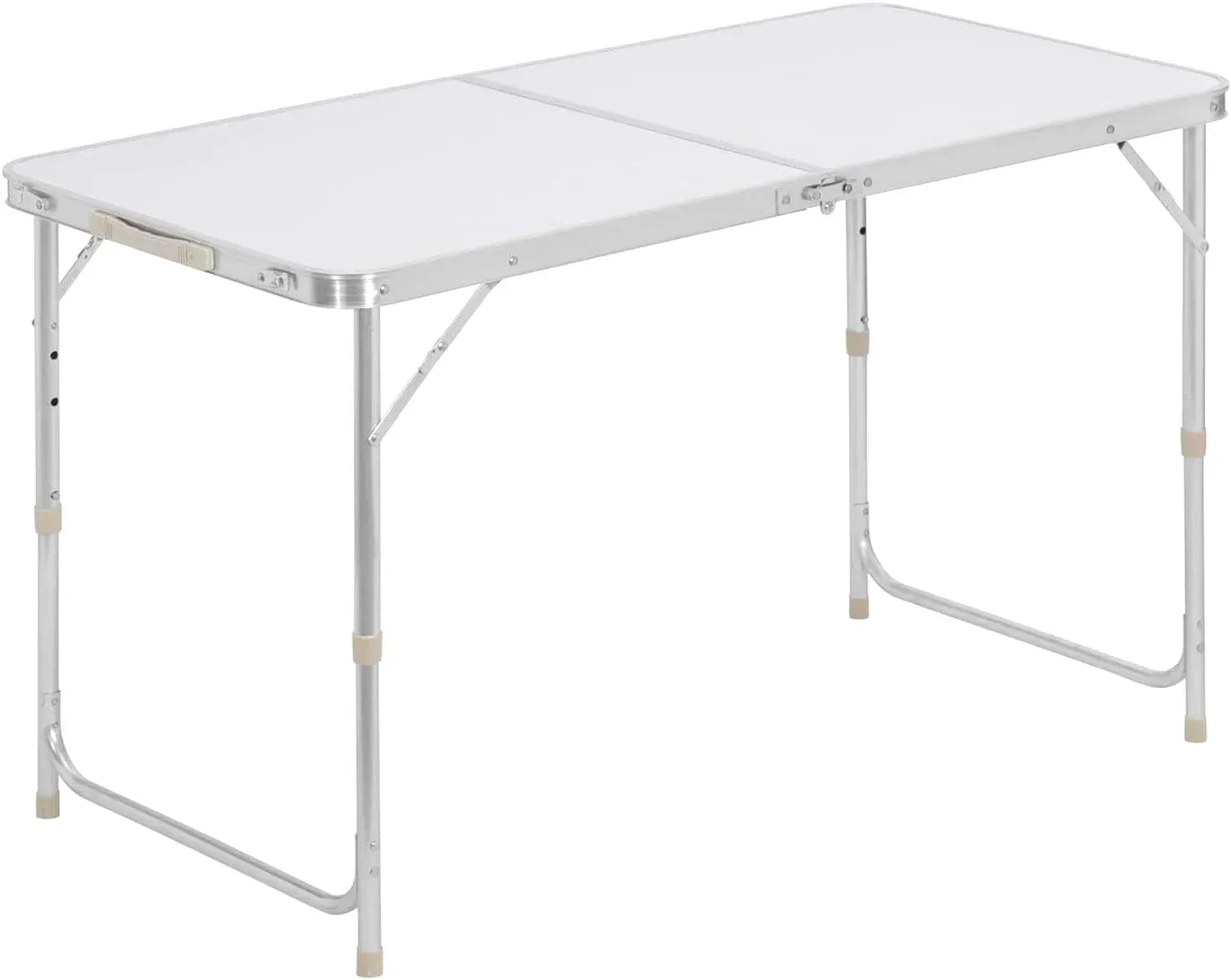 Table pliante en aluminium de 120 cm avec pieds réglables sur trois hauteurs - photo 4