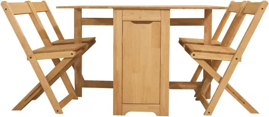 Table pliante avec quatre chaises intégrées rangées à l'intérieur - photo 4