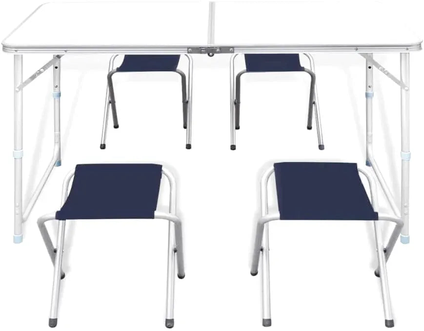Ensemble table pliante avec tabourets assortis de 120 cm - photo 3