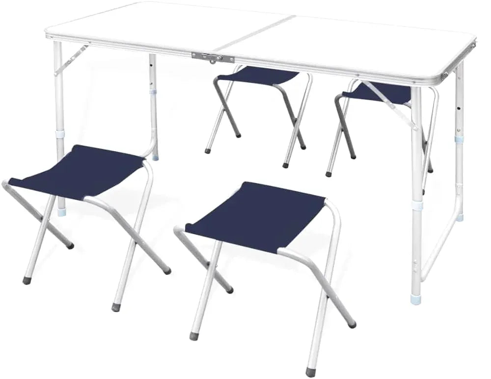 Ensemble table pliante avec tabourets assortis de 120 cm