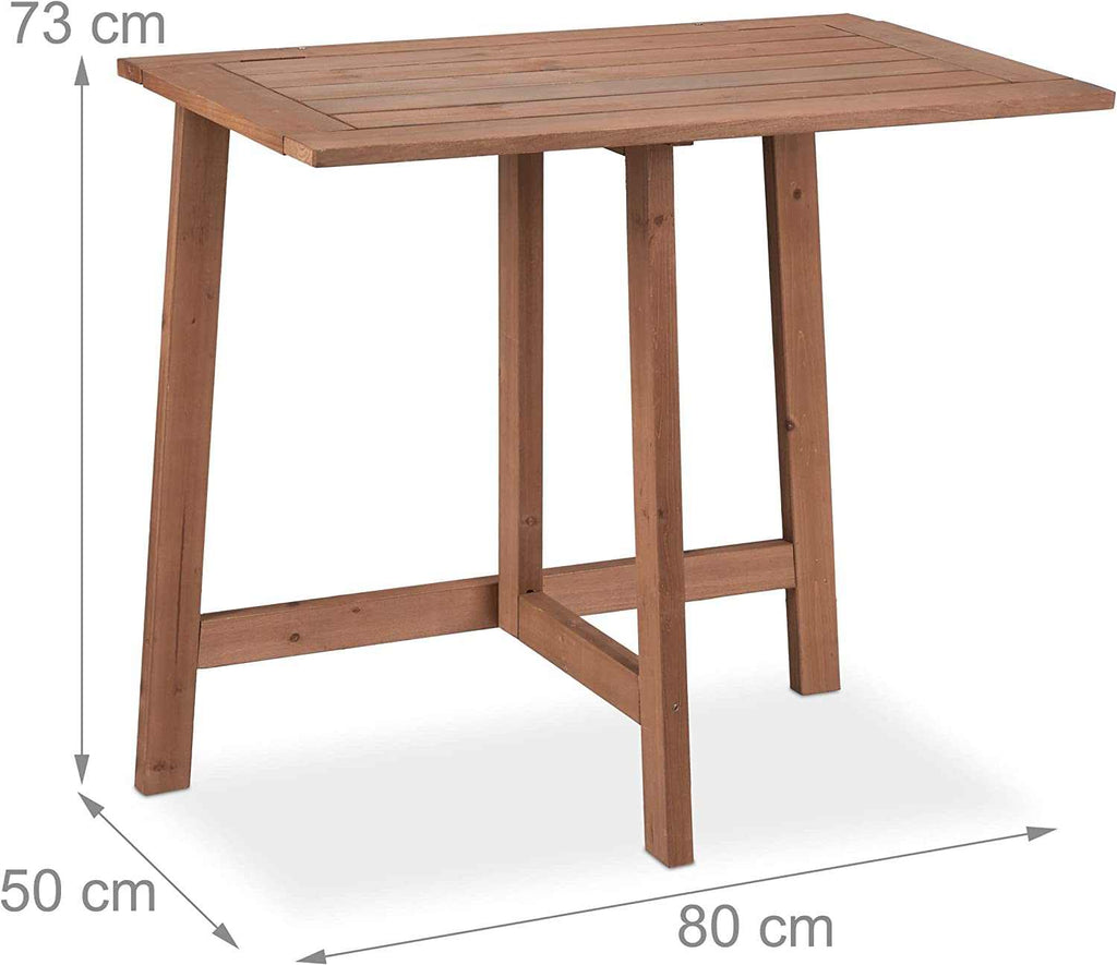 Table pliante de balcon pour 4 personnes de 80 x 50 cm sur un balcon d'appartement - photo 5