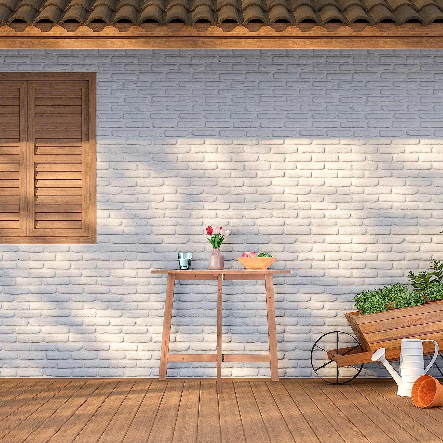 Table pliante de balcon pour 4 personnes de 80 x 50 cm sur un balcon d'appartement - photo 2