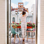 Table pliante de balcon pour 4 personnes de 80 x 50 cm sur un balcon d'appartement - photo 3