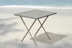 Table pliante de balcon en métal de 80 x 50 cm contre un mur - photo 2