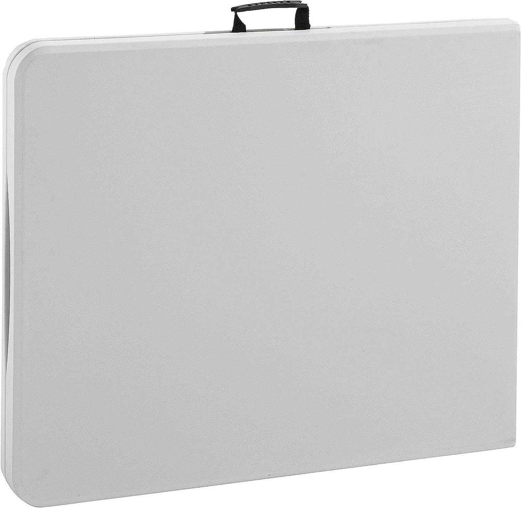 Table pliante blanche de 180 x 74 cm dressée en buffet - photo 4