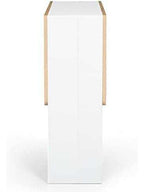 Table pliante bois intérieur en mélaminé 103 cm dépliée dans une cuisine - photo 4