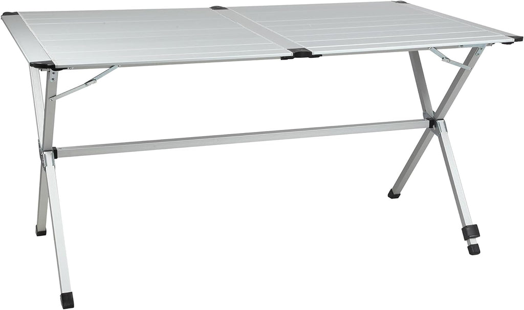 Table pliante de camping-car de 140 x 80 cm installée sous un auvent - photo 3