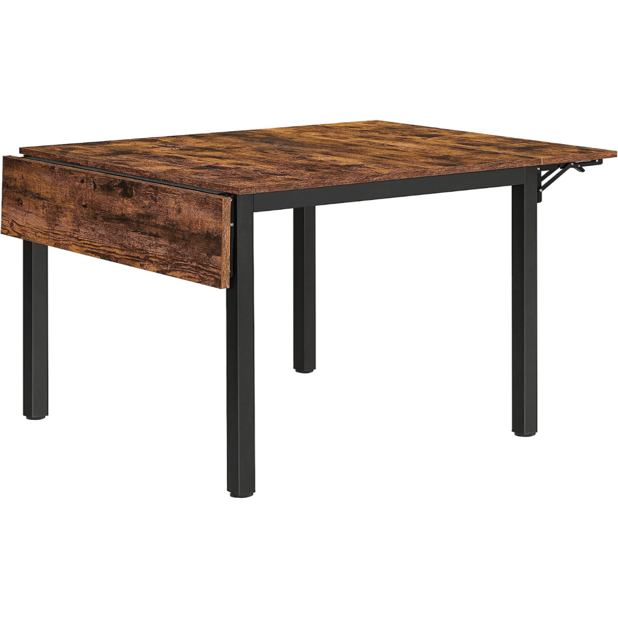 Table pliante extensible de 120 cm avec ses abattants relevés