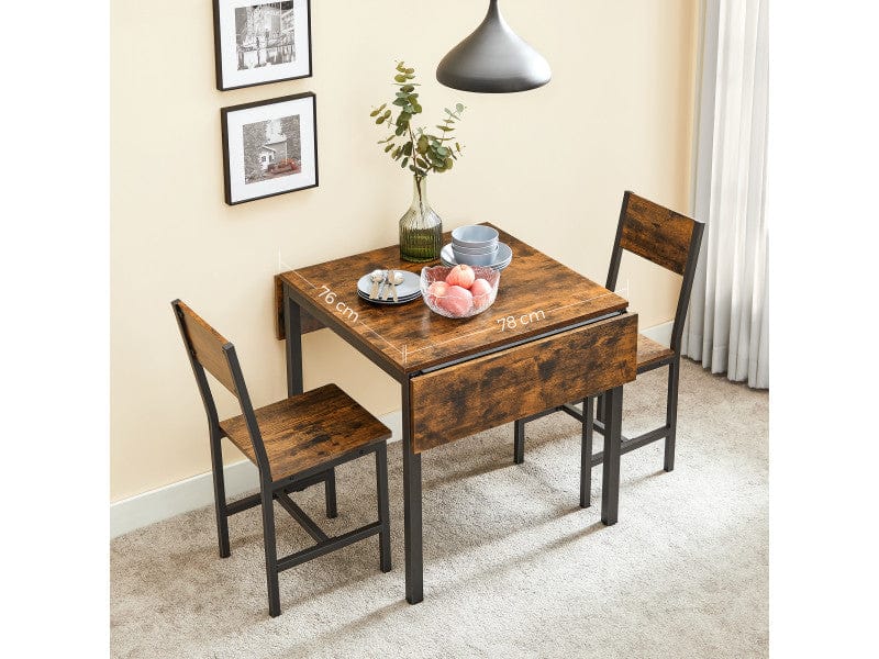 Table pliante extensible de 120 cm avec ses abattants relevés - photo 2